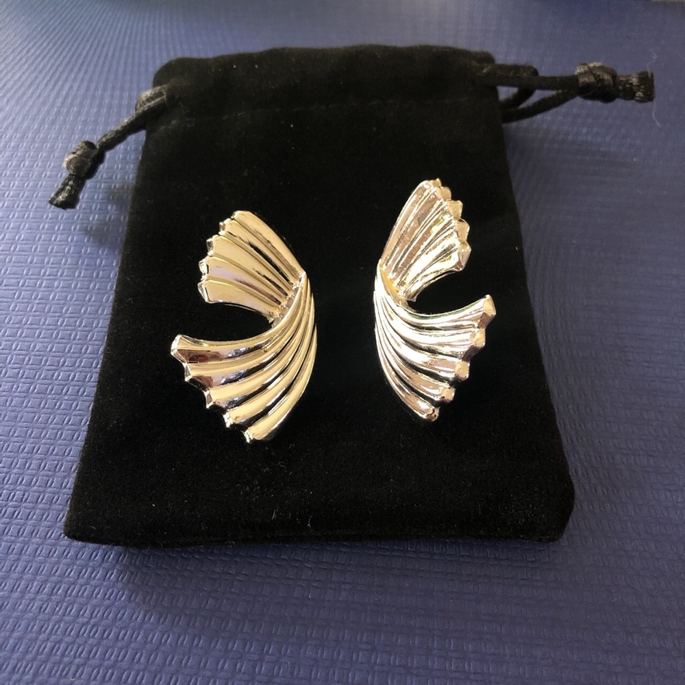80’s silver earrings